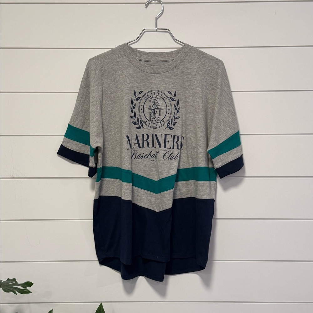 Seattle Mariners Oversized Graphic Tee MLB Baseball Shirt Womens Size M - Picture 3 of 5
